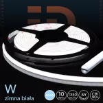 Taśma LED Premium 24V 320led/m WCOB       10W/m 6000K IP62 1350lm/m 8mm CRI90 5Y 5m