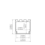 Profil Led LIPOD 2m czarny anodowany  KLUŚ