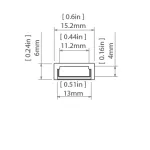 Profil Led MICRO-ALU 3m anodowany KLUŚ
