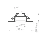 Profil Led PAC-ALU 1m anodowany KLUŚ