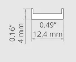 Osłona do profilu LIGER-11 satyna 3m  KLUŚ