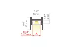 Profil Led MICRO-HG 2m czarny anodowany  KLUŚ
