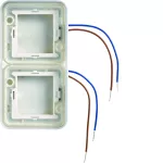 W.1 Ramka 2-kr pionowa z podświetleniem niebieskim 230V 10 mA do puszek N/T IP55