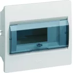 IC2 Rozdzielnica 1x8 modułów podtynkowa, IP40, drzwi transparentne
