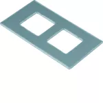 tehalit.GB-EG Płytka montażowa GTVD2/300 2xRJ45 20,1x19,5 aluminium