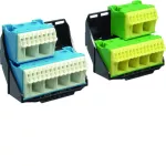 Bloki zaciskowe PE/N na wsporn. 2x28otw. (6x16mm222x4mm2) QuickConnect (2szt.)