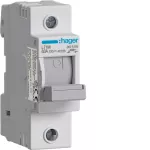 Modułowy rozłącznik bezpiecznikowy poziomy D02 1P 63A 400VAC 110/220VDC