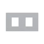 tehalit.GB-EG Płytka montażowa GTVD2/300 2xRJ45 19,3x14,8 aluminium