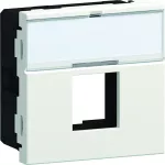 tehalit.WA Płytka nośna z polem opisowym 1x RJ45 do gniazd Keystone Typ 01 45x45mm biały