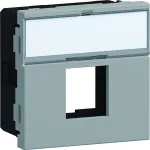 tehalit.WA Płytka nośna z polem opisowym 1x RJ45 do gniazd Keystone Typ 05 45x45mm alu
