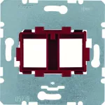 one.platform Płytka nośna podwójna z czerwonym elementem mocującym, mechanizm