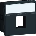 tehalit.WA Płytka nośna z polem opisowym 1x RJ45 do gniazd Keystone Typ 05 45x45mm czarny