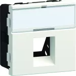 tehalit.WA Płytka nośna z polem opisowym 1xRJ45 Typ 01 45x45mm biały