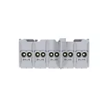 Zaciski rozgałęźne 5-polowe 2x25/2x16mm2