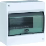 IC2 Rozdzielnica natynkowa 1x8 modułów, IP40, drzwi transparentne