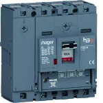 MCCB Wyłącznik mocy h3+ P160 4P 100A 50kA LSnI