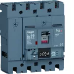 MCCB Wyłącznik mocy h3+ P250 4P 160A 40kA Energy