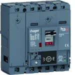 MCCB Wyłącznik mocy h3+ P160 4P 100A 40kA Energy