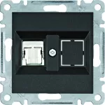 lumina Gniazdo komputerowe pojedyczne RJ45 kat.6 FTP, czarny