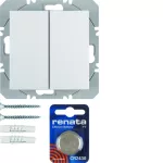 B.X/S.1 KNX RF quicklink Przycisk 2-kr płaski biały