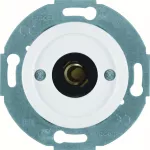Serie 1930/Glas Łącznik i sygnalizator świetlny E10 z płytką czołową, biały
