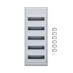 volta Rozdzielnica natynkowa 5-rzędowa, 60 modułów, II kl, IP30, QuickConnect
