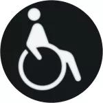 R.x Folia do sygnalizatora świetlnego symbol "wózek inwalidzki"