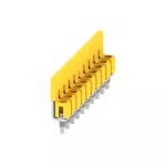 Mostek izolowany 4mm2, 10-krotny