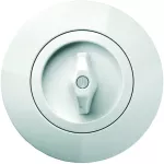 Serie 1930 Płytka czołowa z pokrętłem do łącznika obr. porcelana Rosenthal biały