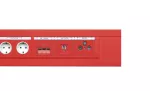 tehalit.WA Maskownica 120mm 1-krotna 55x55mm pole opisowe PC-ABS bezhalog l.alu