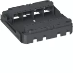 tehalit.GB-EG Ramka montażowa płaska 8-krotna 45x45mm Q12/R12 PC-ABS czarny