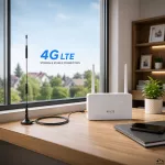 Qoltec Antena 4G LTE dookólna DUAL | 7dBi | Wewnętrzno-zewnętrzna