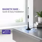 Qoltec Antena 4G LTE dookólna DUAL | 7dBi | Wewnętrzno-zewnętrzna