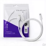Qoltec Kabel USB-C męski | USB-C męski | 480 Mb/s | 2m | Biały