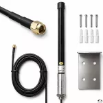 Qoltec Antena 4G LTE | 15dBi | dookólna | zewnętrzna | SMA | włókno szklane