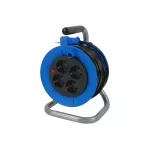 Przedłużacz bębnowy P-S-15/s, Ø180, 15mb, 4x230V, Schuko niebieski