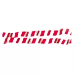 Taśma oznacznikowa i ostrzegawcza TO-6 "biało-czerwona" (80x0,05 - 100mb)