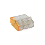 Szybkozłączka PC 253M (3 przewody) transparentna/pomarańczowa