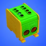 Odgałęźnik Instalacyjny z pokrywą LZ – 1*35/35 żółto/zielony