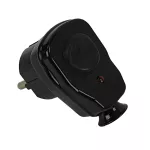 Wtyczka Kątowa z włącznikiem i kontrolą załączania AWA-ŁKB, 2P+Z, 16A, 250V, rozbieralna, IP44B (IP40 VDE) czarna