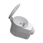 Gniazdo Wtyczkowe z pokrywą AWA-GKB, 2P+Z, 16A, 250V, rozbieralne białe