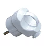Wtyczka Kątowa z uchwytem AWA-WK, 2P+Z, 16A, 250V, rozbieralna biała