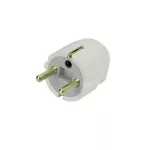 Wtyczka Kątowa Uniwersalna FWKB, 2P+Z, 10A, 250V, rozbieralna biały