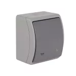 Przycisk światło podświetlany VW 156-58 n/t IP44 popiel/grafit