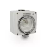 Gniazdo Hermetyczne 2P+Z GHN, IP66, 250V, 16A szare