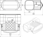 Mufa żelowa CNP3106, GELEBOX, IP68 zielona