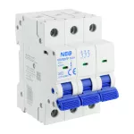 Wyłącznik nadprądowy, 6kA, B, 3-biegunowy, 20A OCB/B20/3P biały