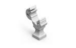 [PVC] Uchwyt plastikowy z zatrzaskiem RAL 7035 -uchwyt