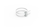 [NI V2A] Obejma uniwersalna podwójna do rurociągu M8; 150-300mm
