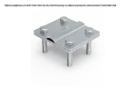 [CU] Złącze uniwersalne odgałęźne 80x70mm; fi16/bed